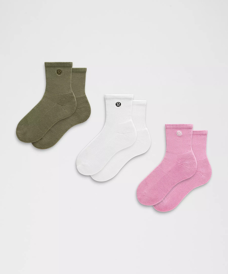 Unisex Daily Essential Quarter Socks *3 Pack 1