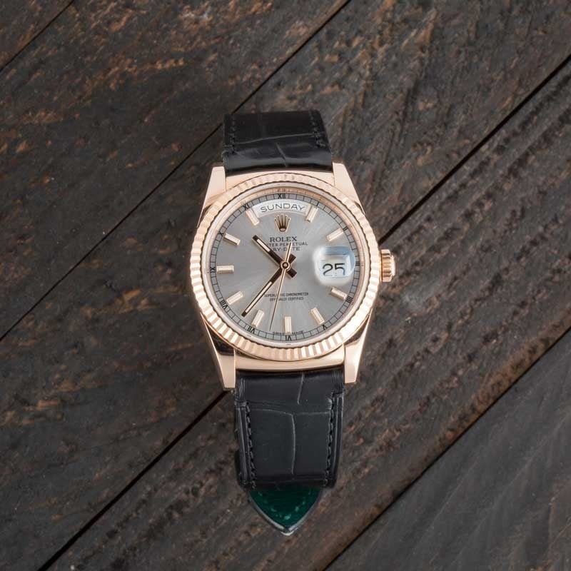 Rolex Day-Date 36 Ref 118135 18k Everose Gold - 5