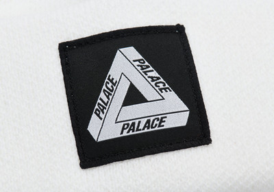 PALACE TRI-FERG PATCH BEANIE WHITE outlook