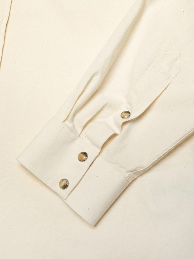 George Chambray Western Shirt Ecru 5