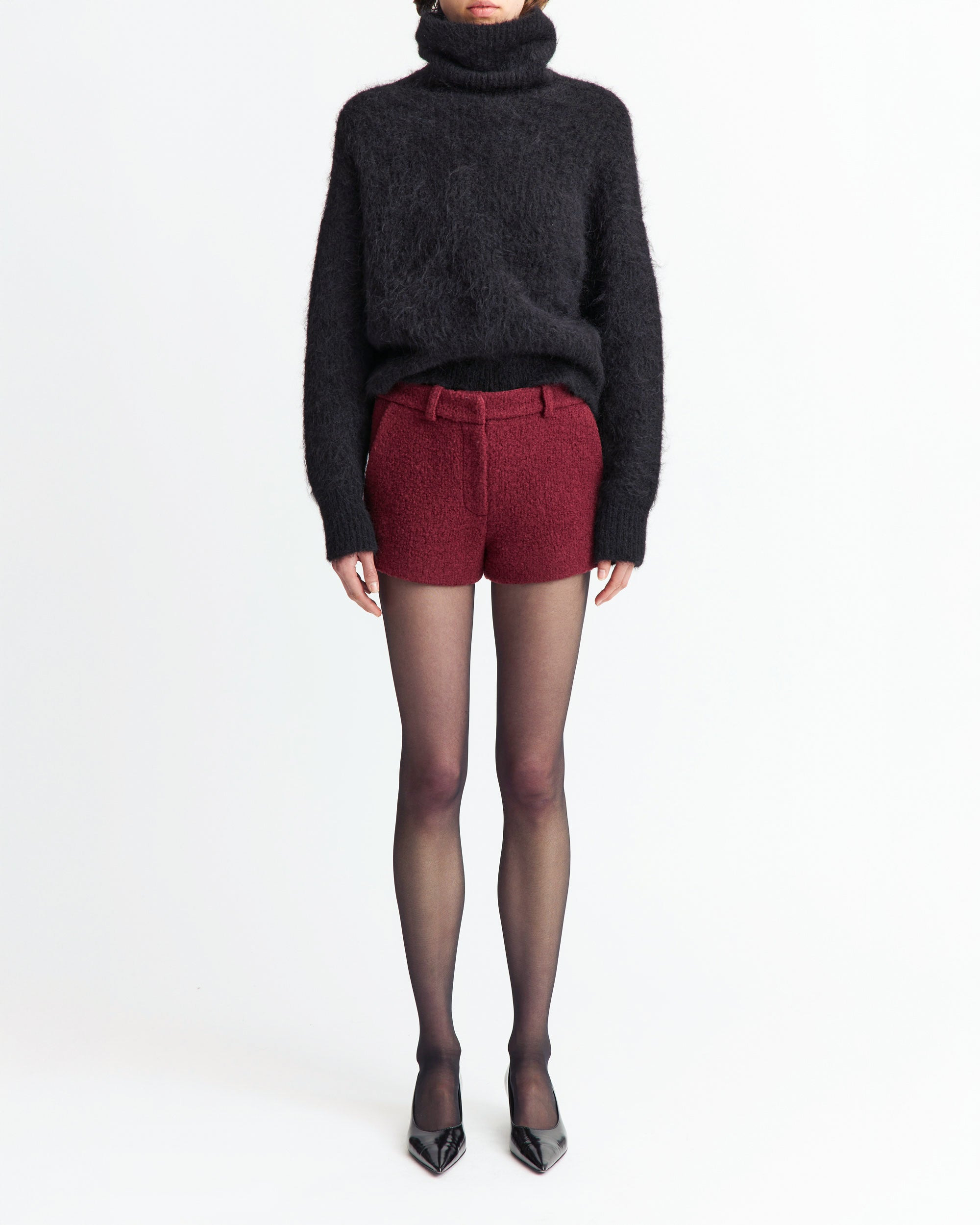 ROLL NECK SEPHIA JUMPER IN KNIT - 2