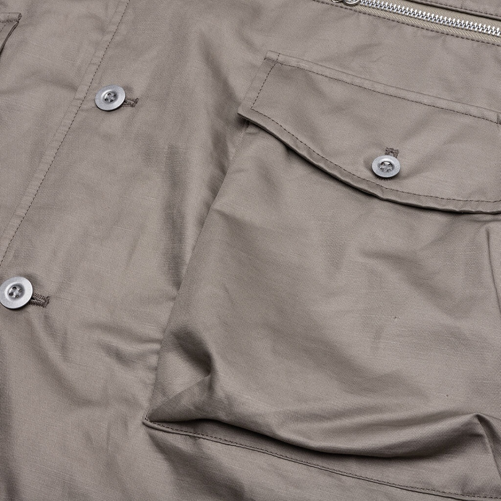 MULTI-POCKET CHORE JACKET - GREY BEIGE - 4