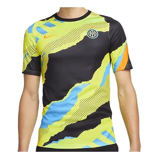Nike Dri-FIT Inter Milan Pre-Match Soccer Jersey 'Yellow' DB7625-015 - 1