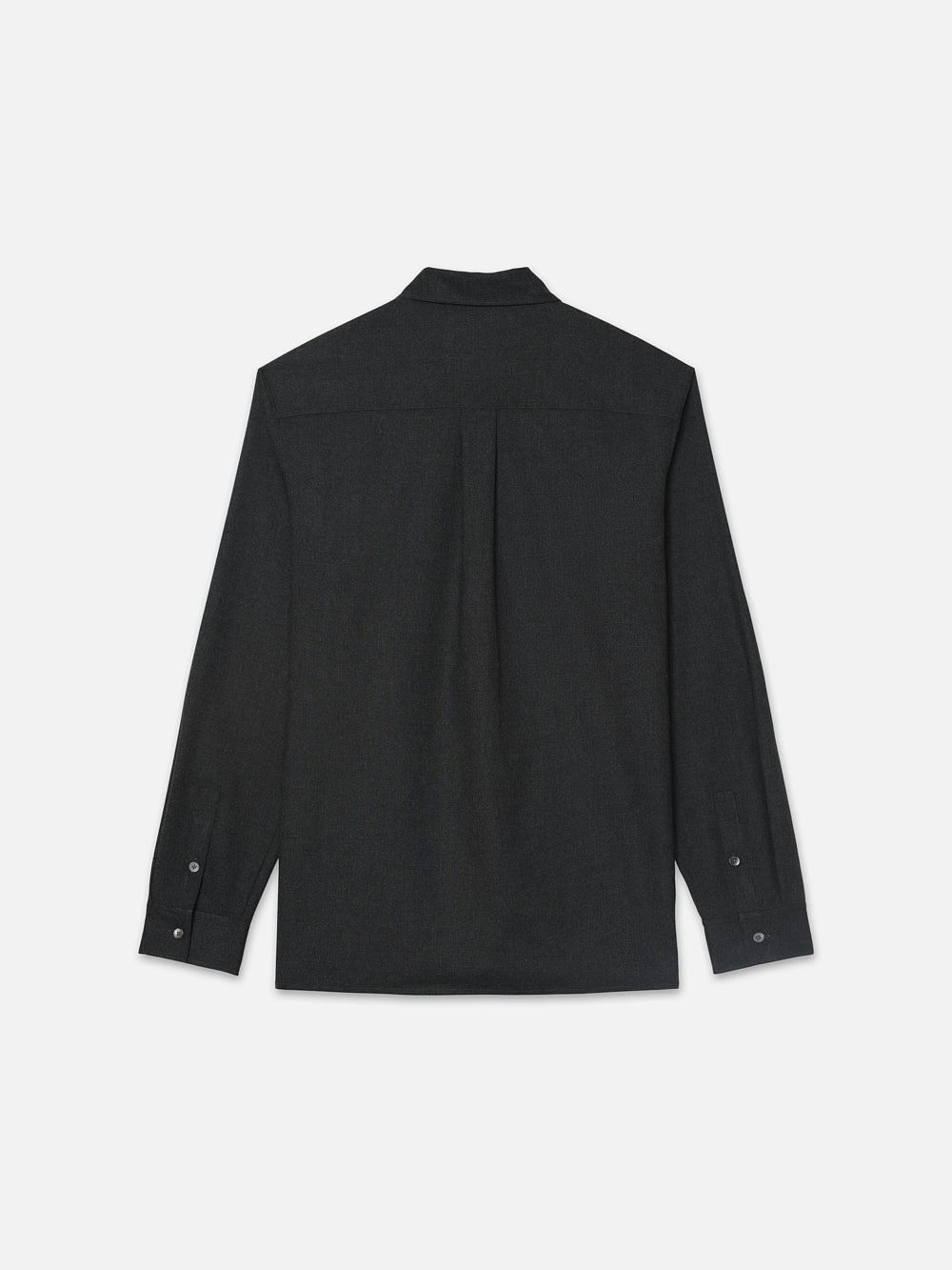 Brushed Flannel Shirt in Charcoal - 3