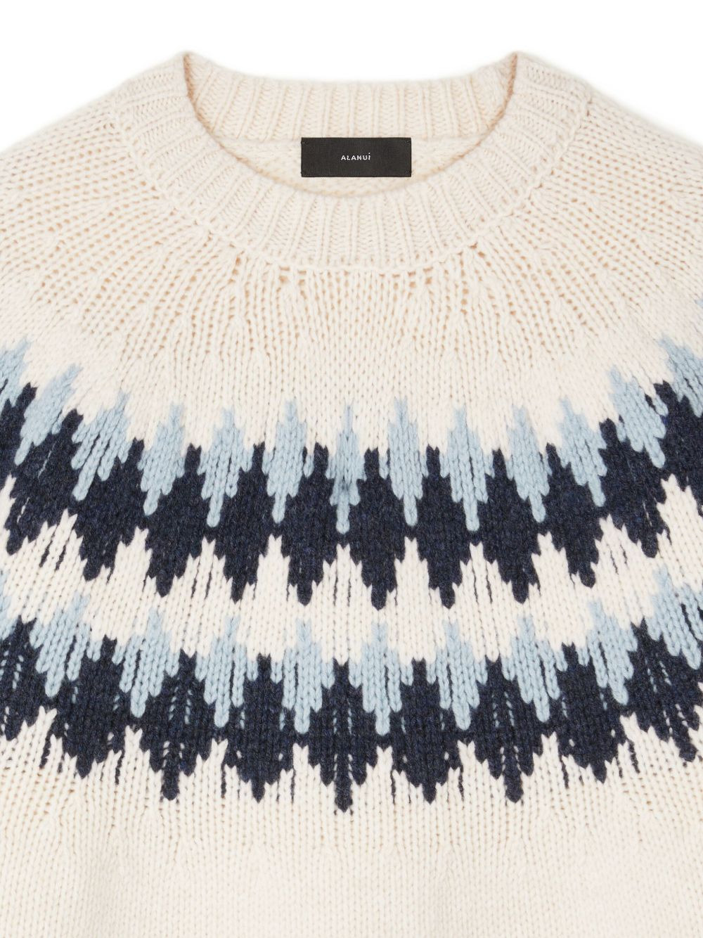 fairisle-pattern crew-neck sweater - 5