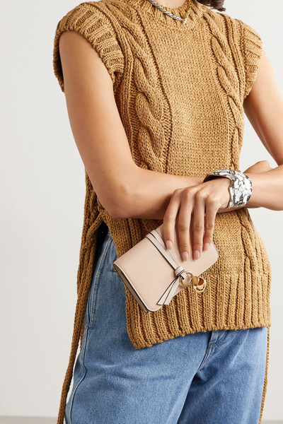 Chloé Alphabet textured-leather wallet outlook