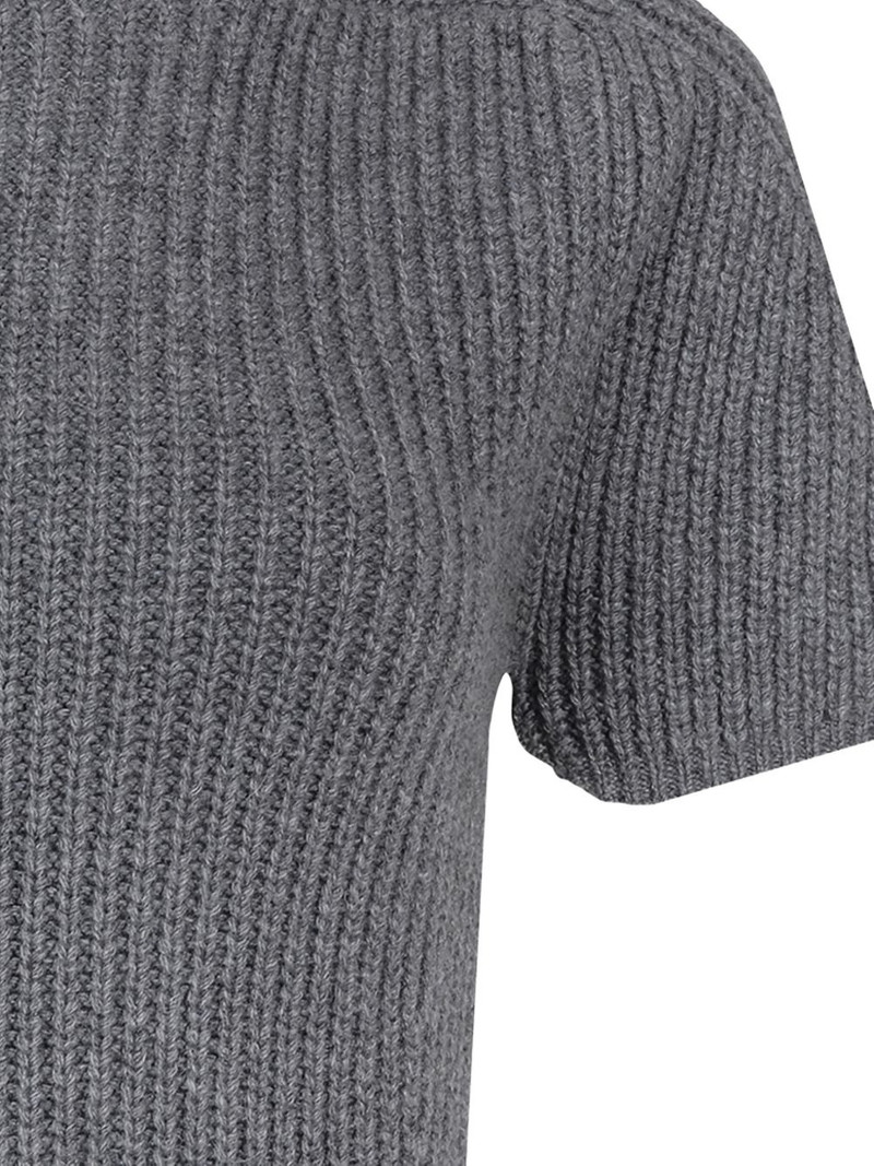 turtle-neck ribbed mini dress 4