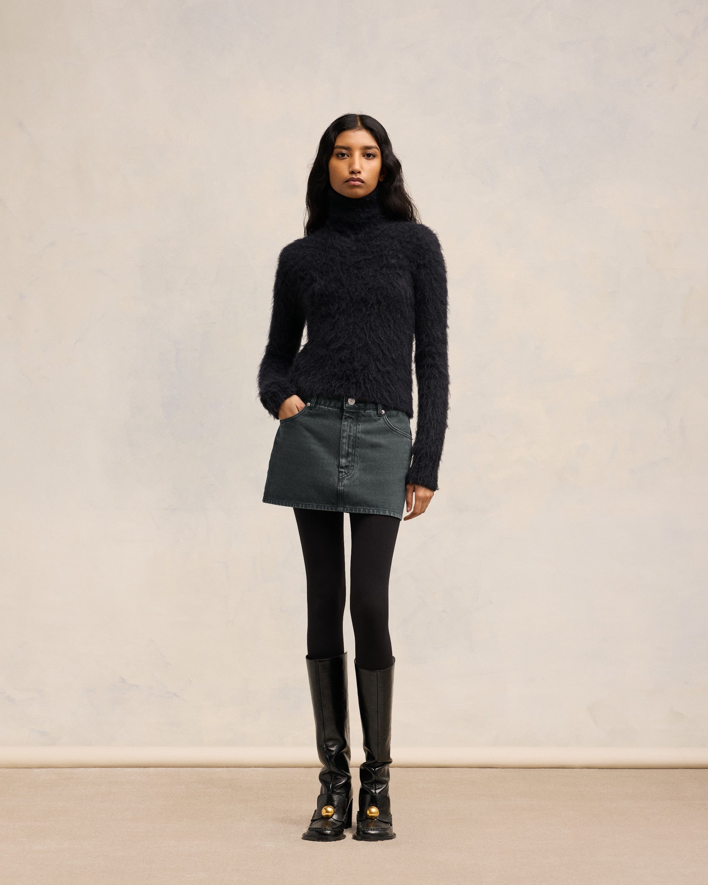 ★AMI PARIS★Cotton mini skirt★大人気★ AMI Paris MINI SKIRT | REVERSIBLE
