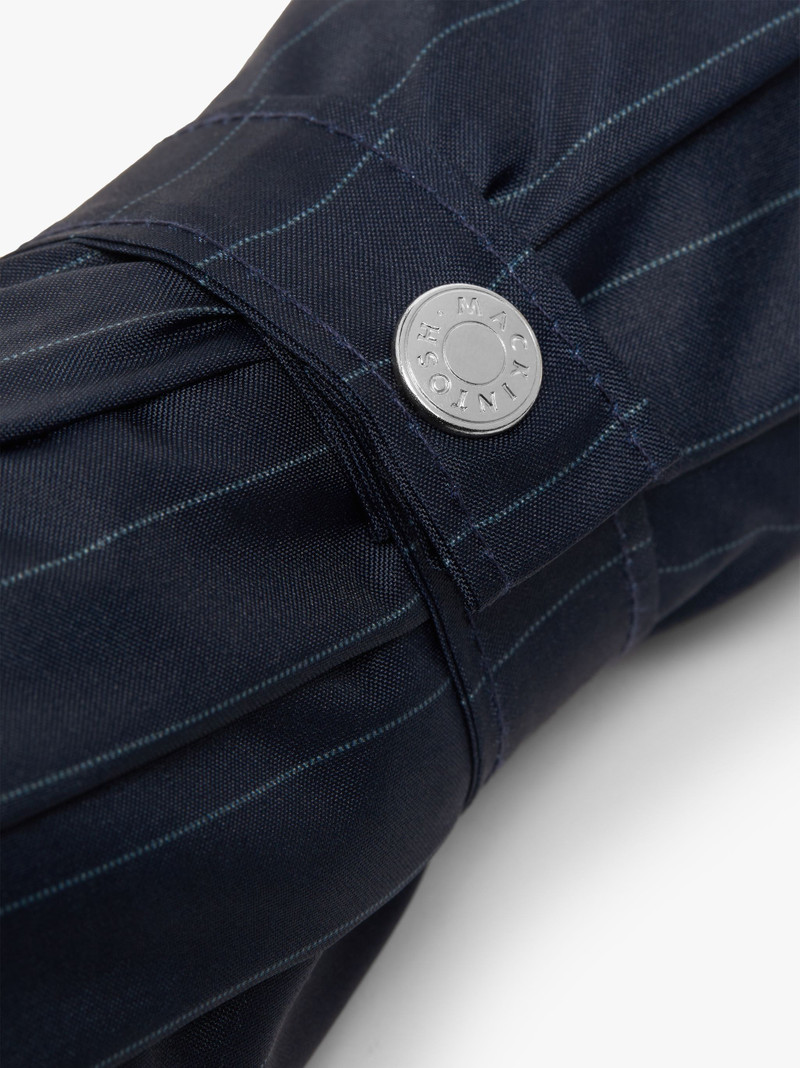 AYR NAVY PINSTRIPE AUTOMATIC TELESCOPIC UMBRELLA | ACC-027 3