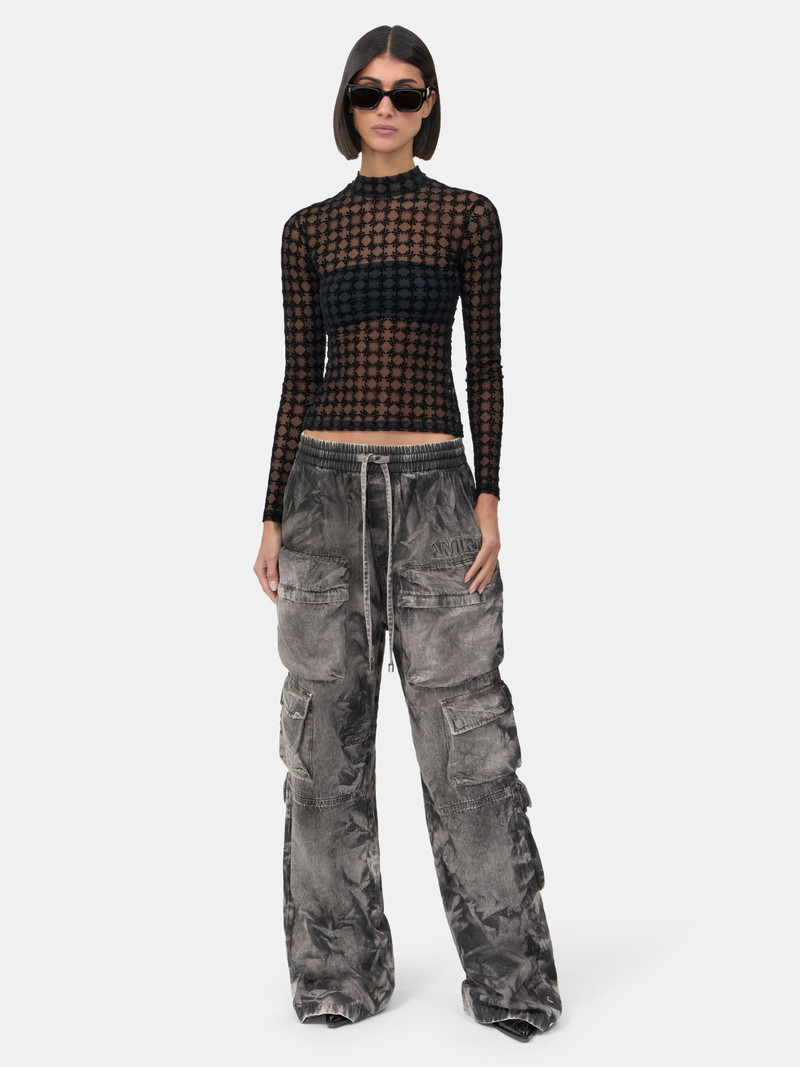 AMIRI WOMEN'S MA QUAD FLOCKED TOP outlook