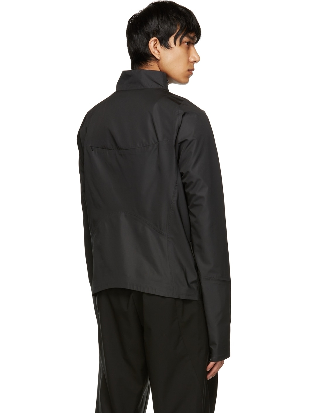 Black Poplin Jacket - 3