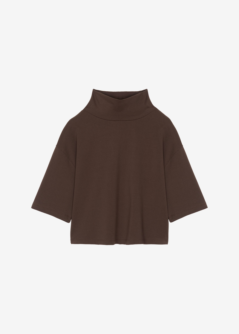 Reza Cropped Tee - Brown 6