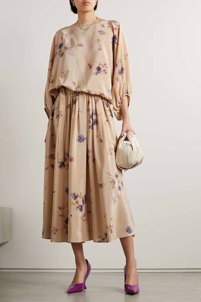 Loro Piana Helena floral-print silk crepe de chine blouse outlook