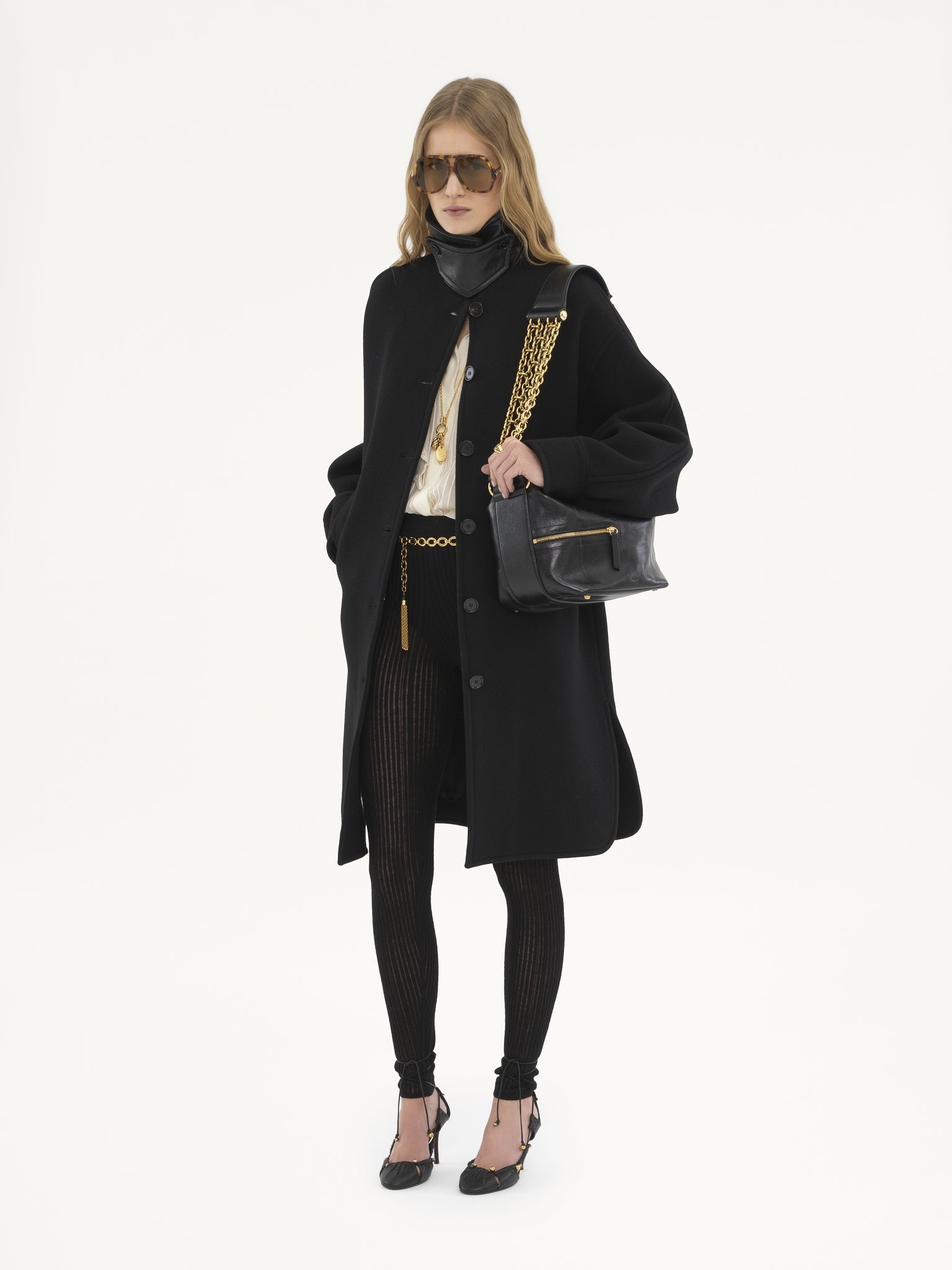 OVERSIZED MID-LENGTH COAT IN WOOL - 3