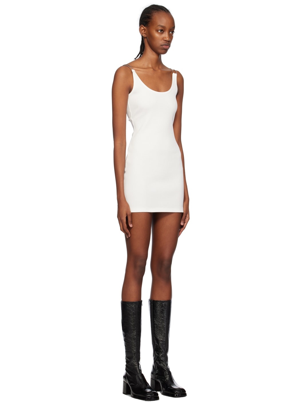 SSENSE Exclusive White Double Wire Minidress - 2