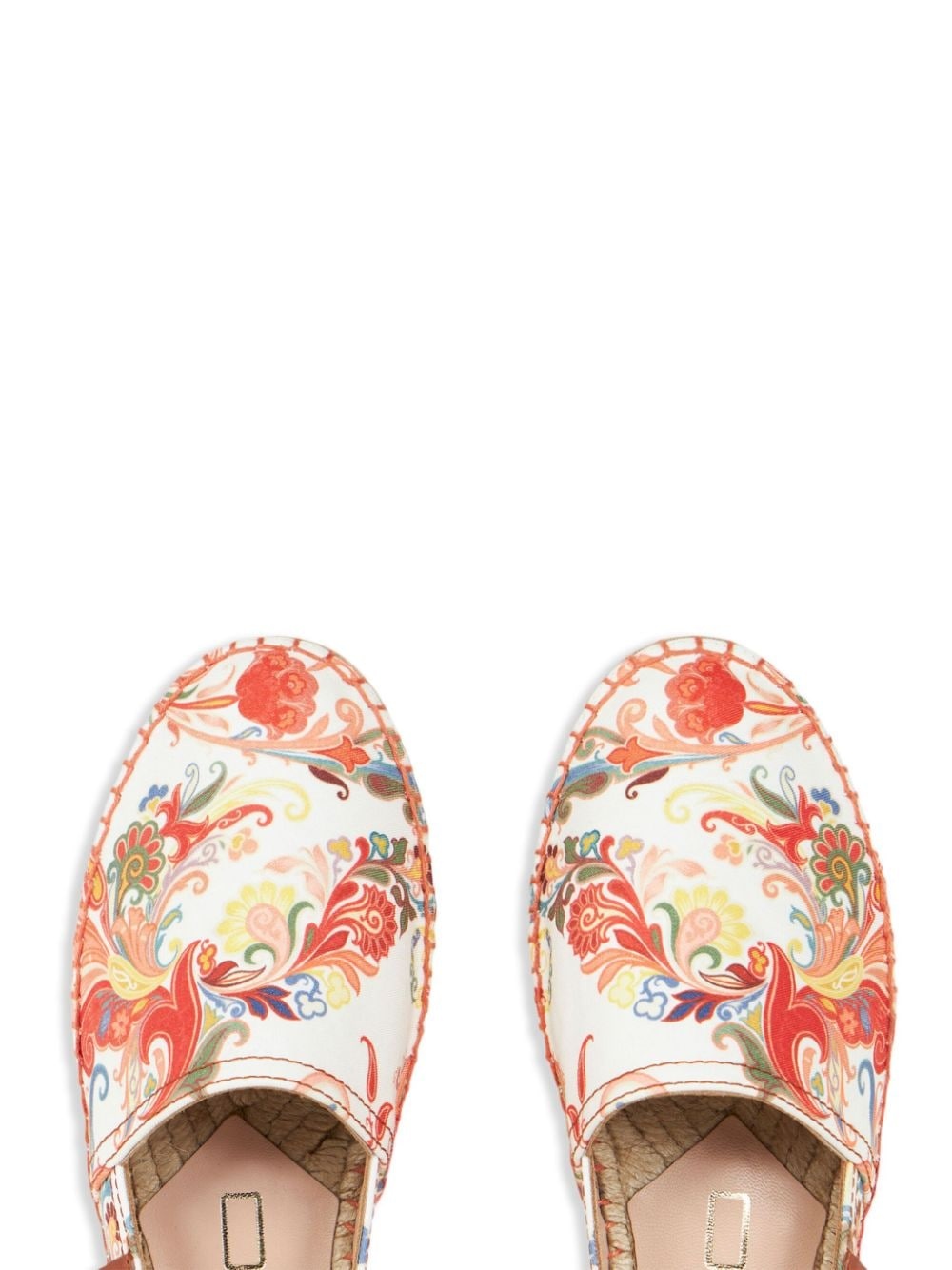 paisley-print slip-on espadrilles - 3