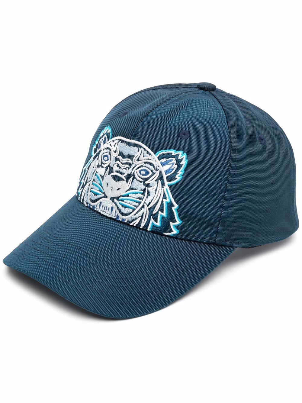 tiger-motif baseball cap - 1