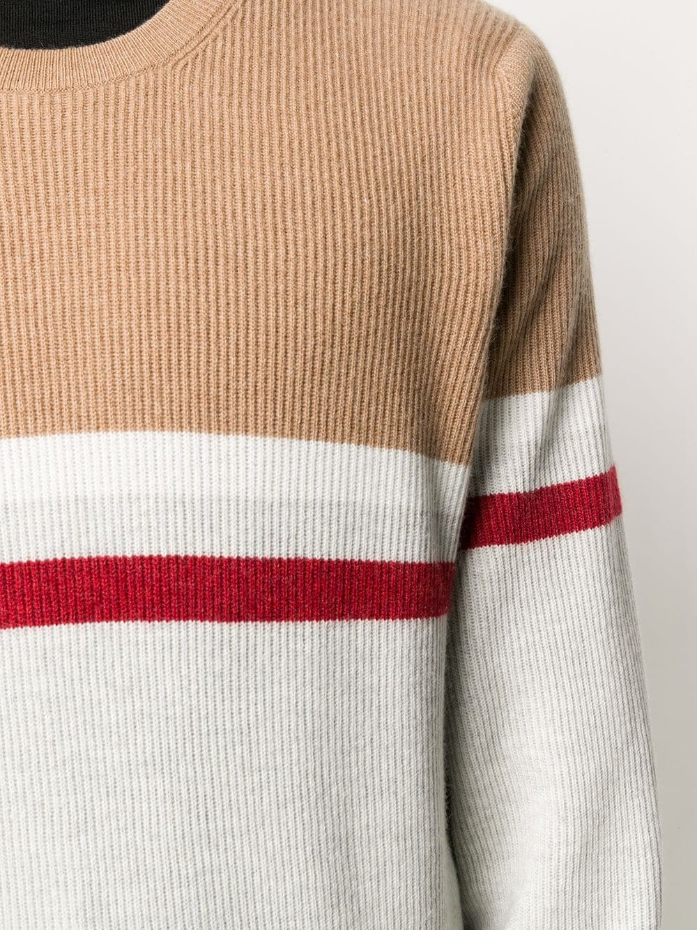 panelled cashmere jumper  - 5