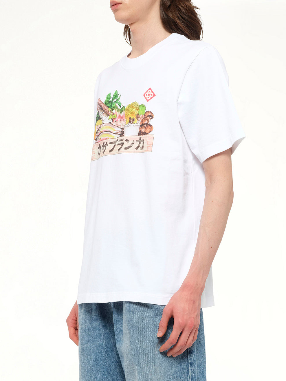 Casablanca Ingredient Printed T-Shirt in White - 3