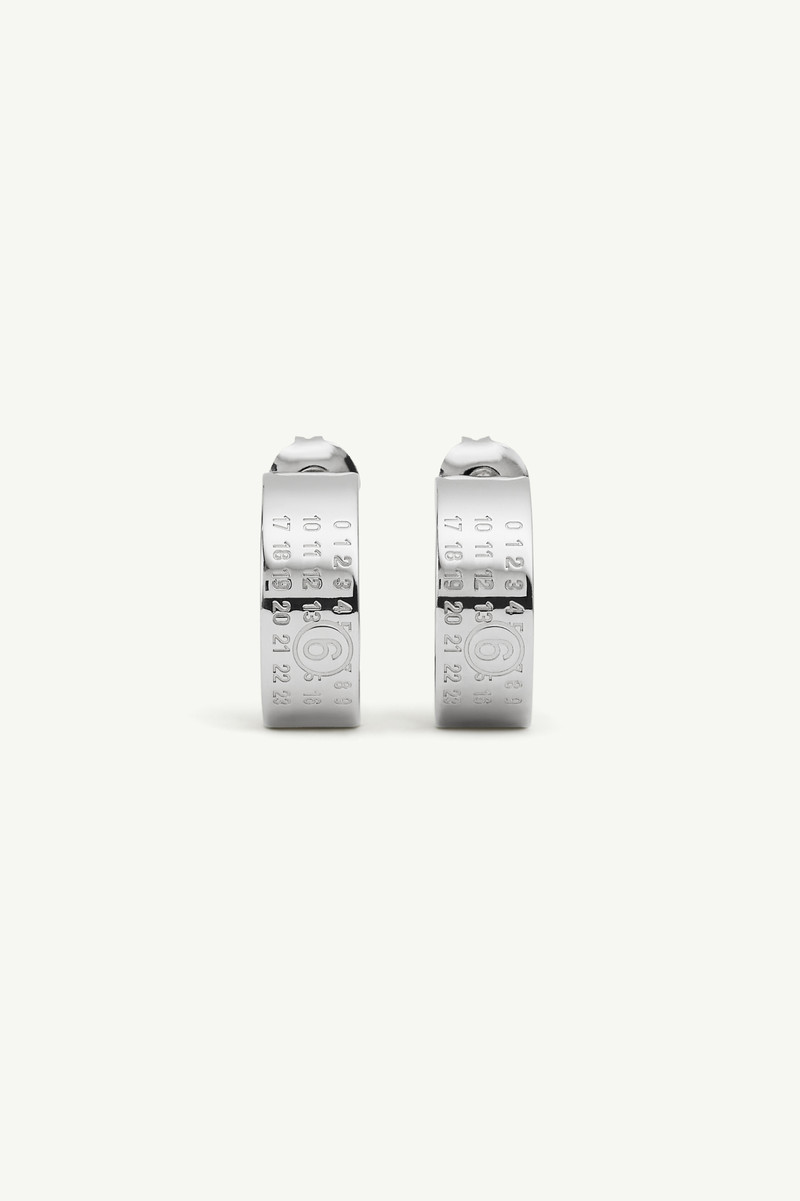 Numeric Minimal Signature Hoop Earrings 1
