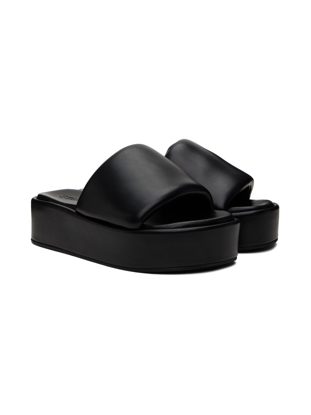 Black Phoebe Flatform Sandals - 4
