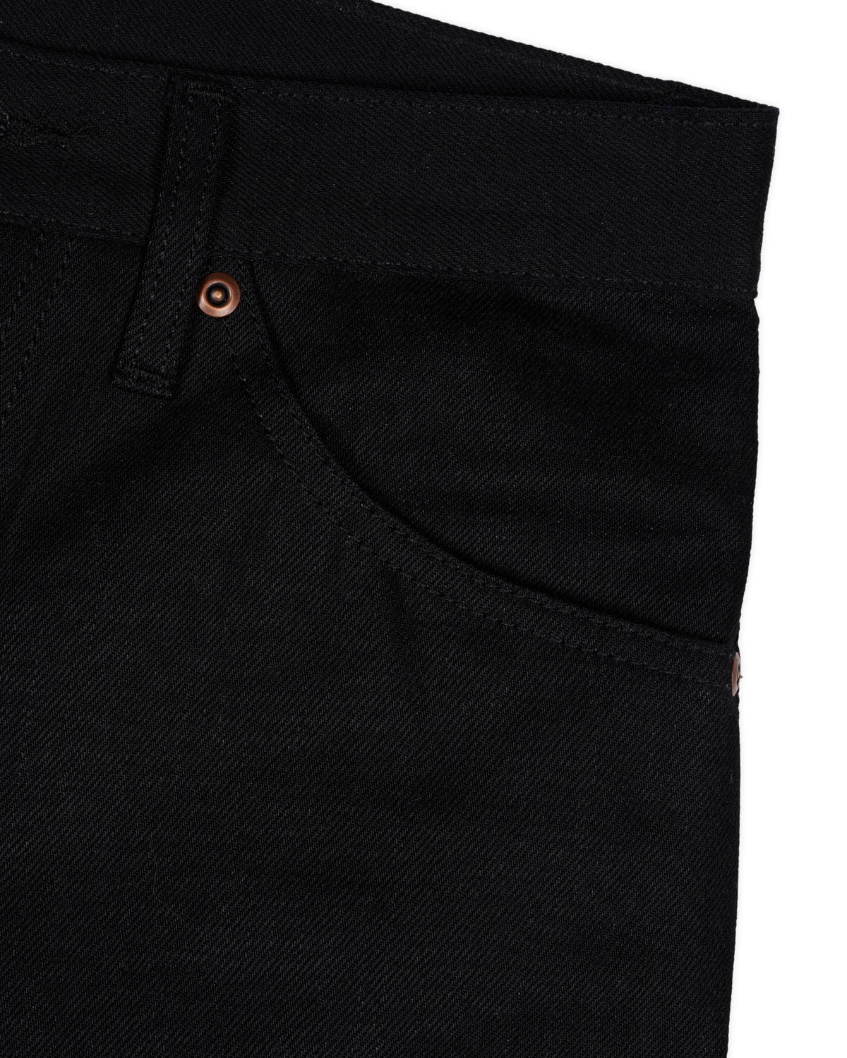 Type 01 13.2oz Selvedge Denim - Solid Black - 5
