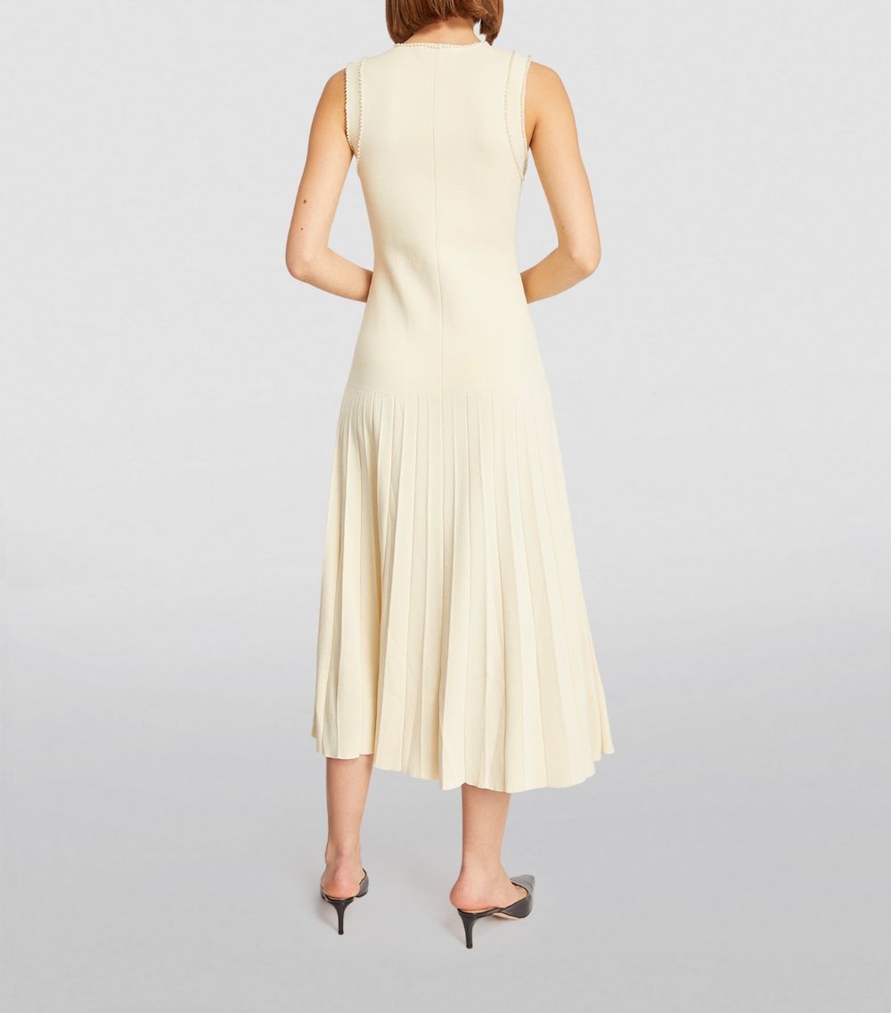 関税・送料込み!【国内発送】SANDRO pearl Midi ワンピース Sandro Pearl-Trim Midi Dress | harrods | REVERSIBLE