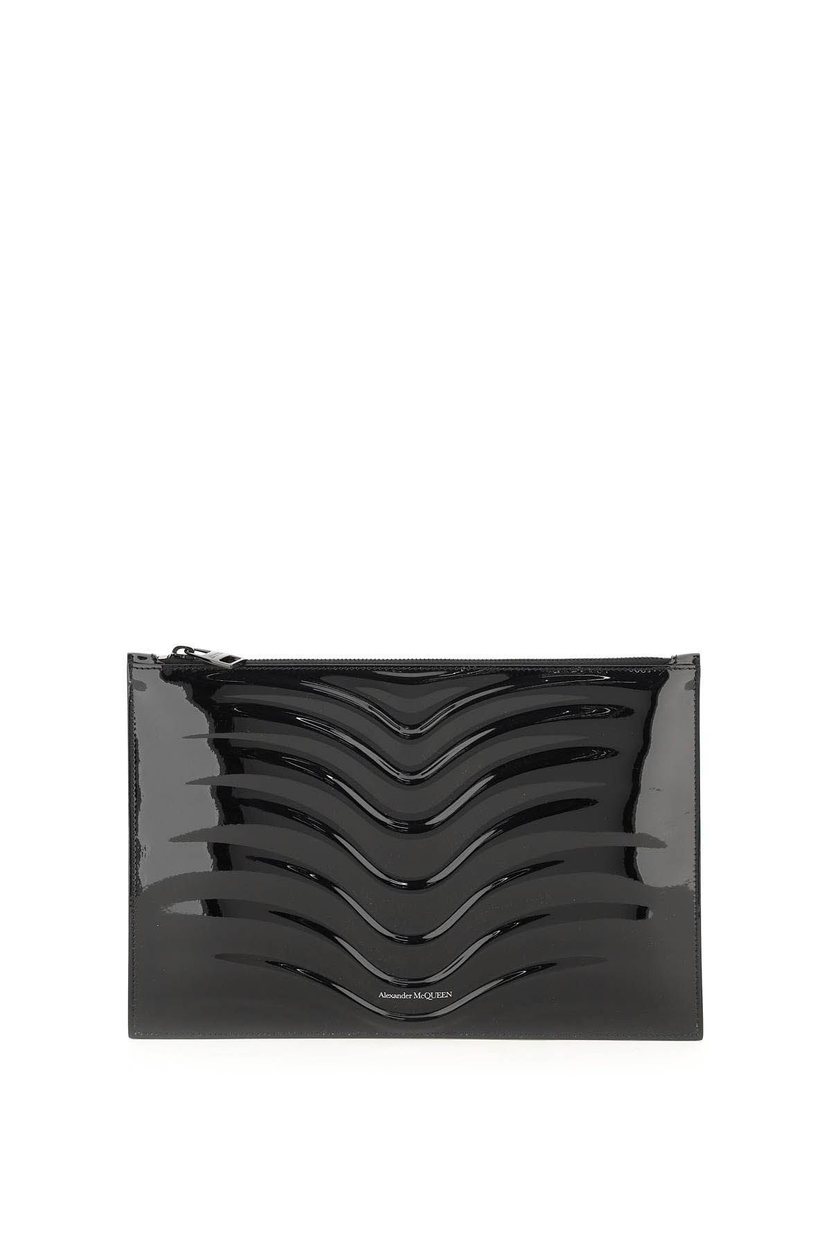 PATENT LEATHER FLAT POUCH - 1