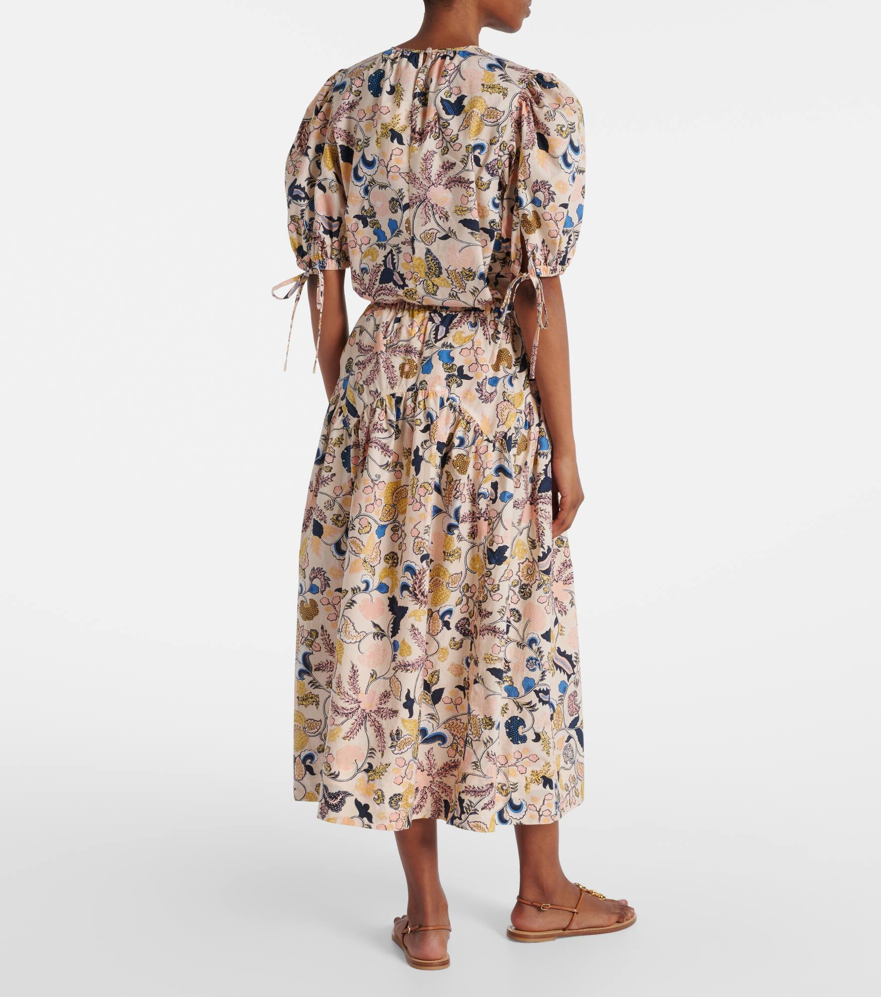 Rosen floral cotton maxi skirt - 3