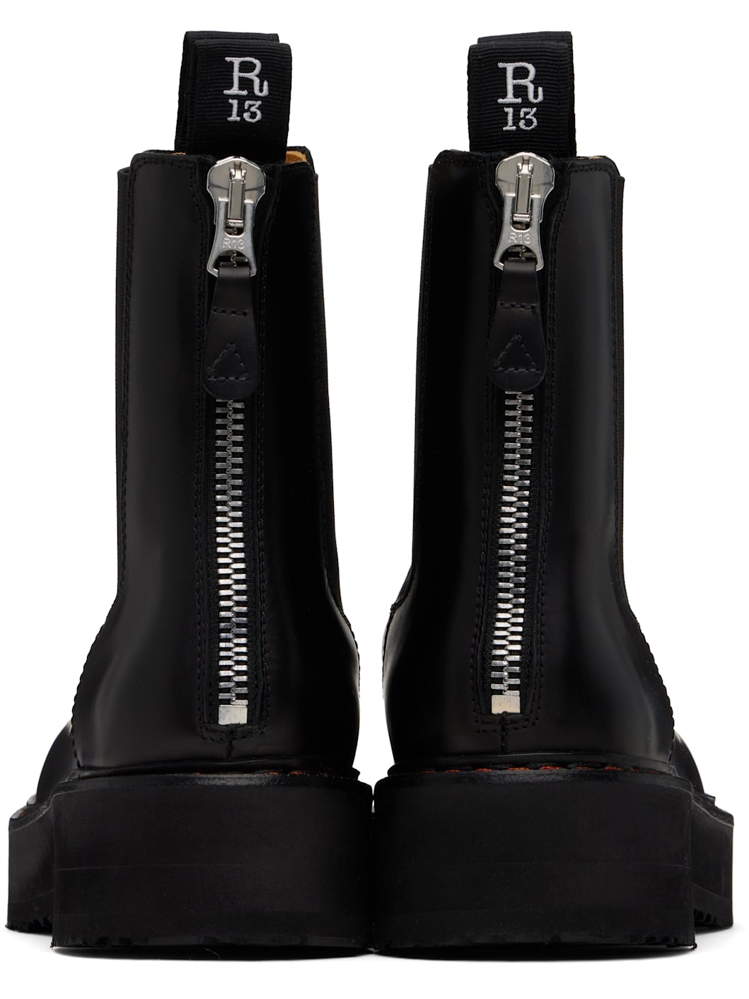 Black Single Stack Chelsea Boots - 2