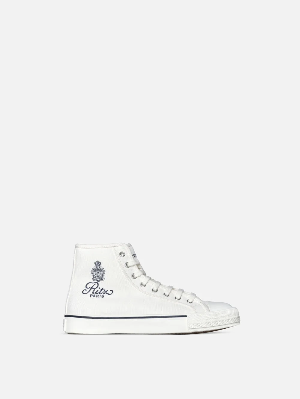 Ritz Unisex High Top Sneaker in Blanc - 1