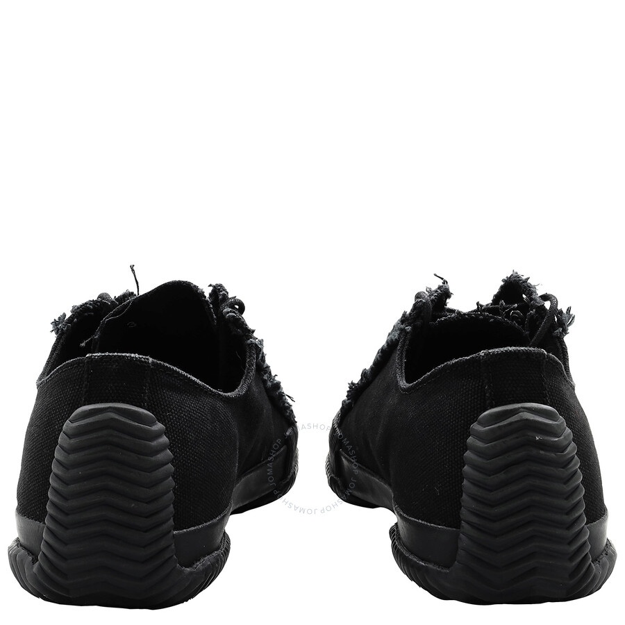 Yohji Yamamoto Men's Black Low Top Lace Up Sneakers - 3