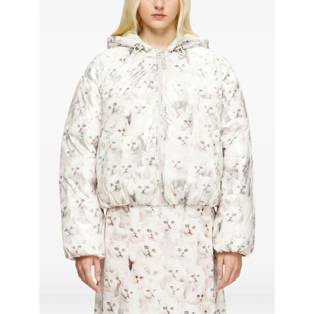 Diesel White Jackets - Puffer Jackets Women - 2