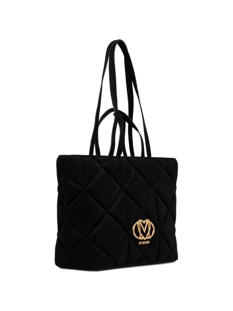 Moschino quilted logo tote bag outlook