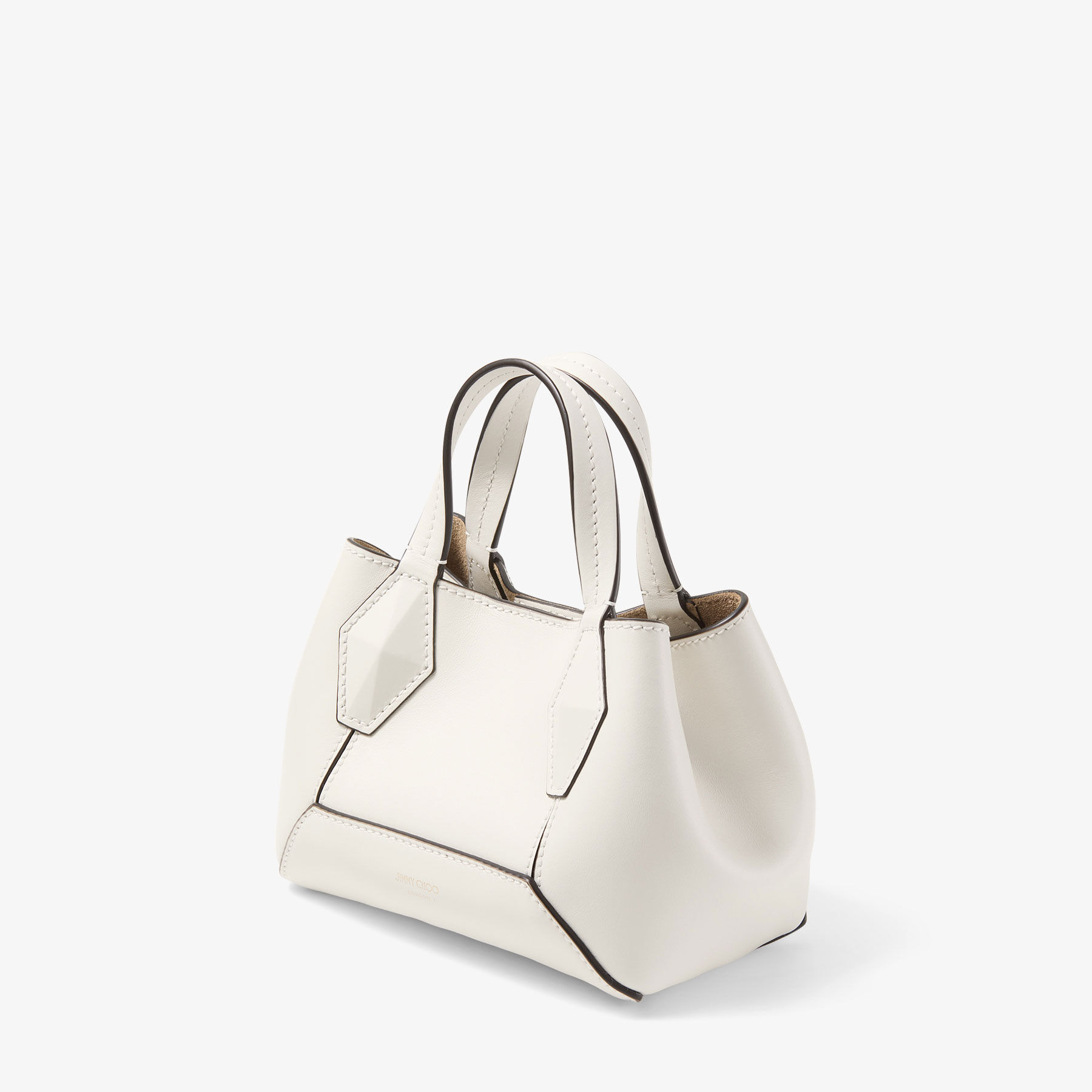 Diamond Tote XS
Latte Leather Mini Tote Bag - 2