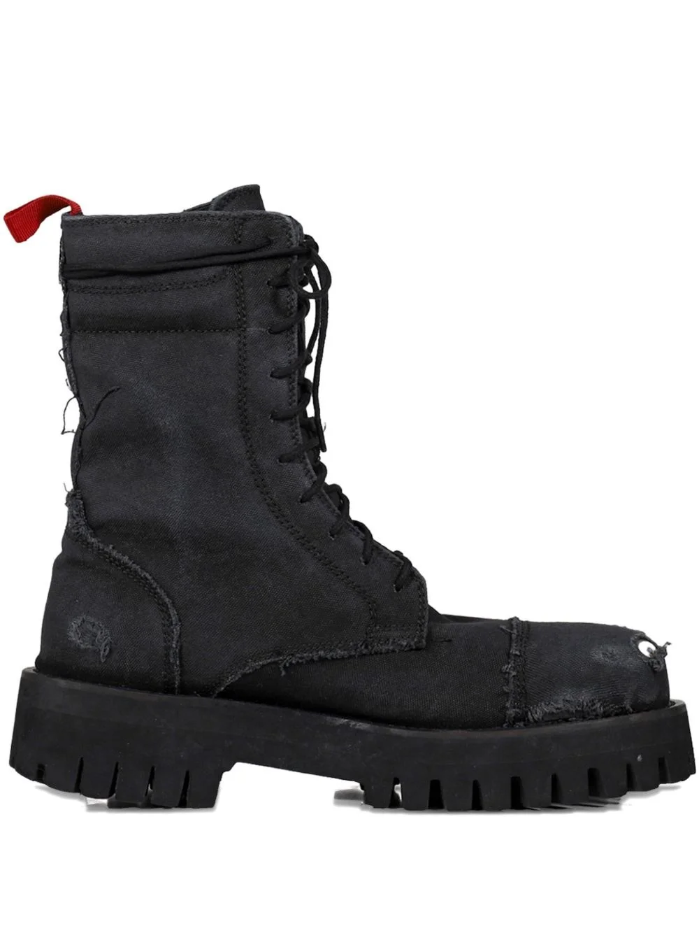 distressed-effect boots - 1