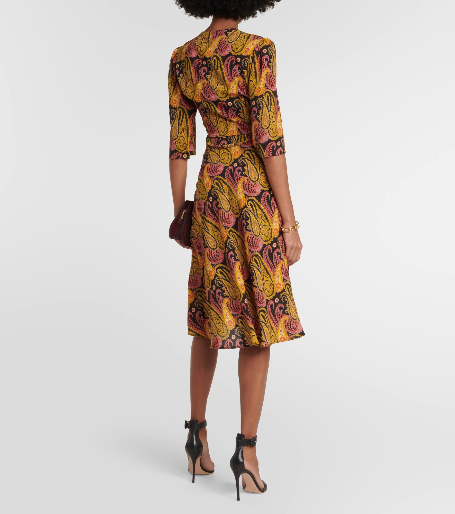 Paisley midi dress - 3
