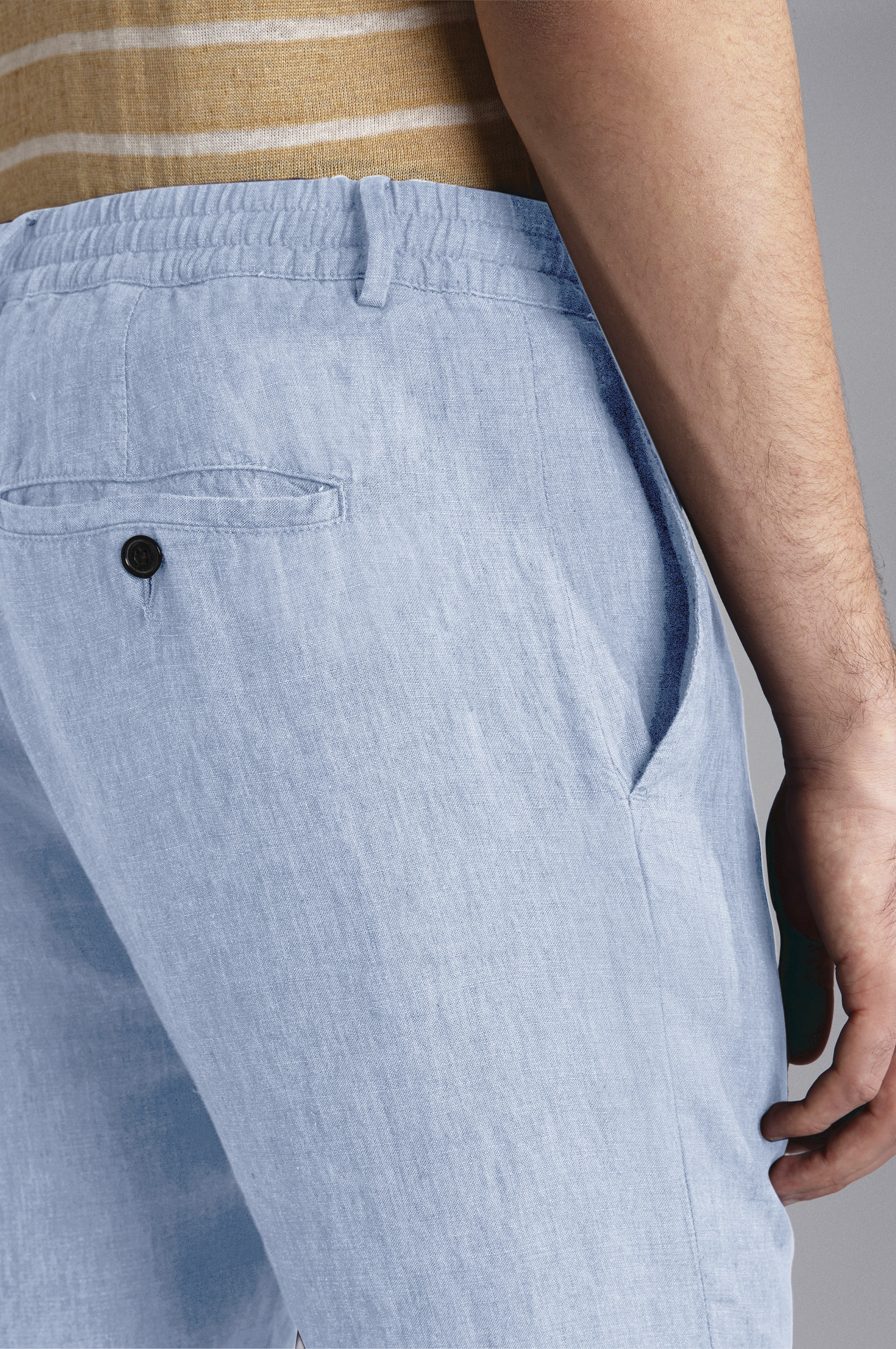 LINEN CHINO TROUSERS - 4