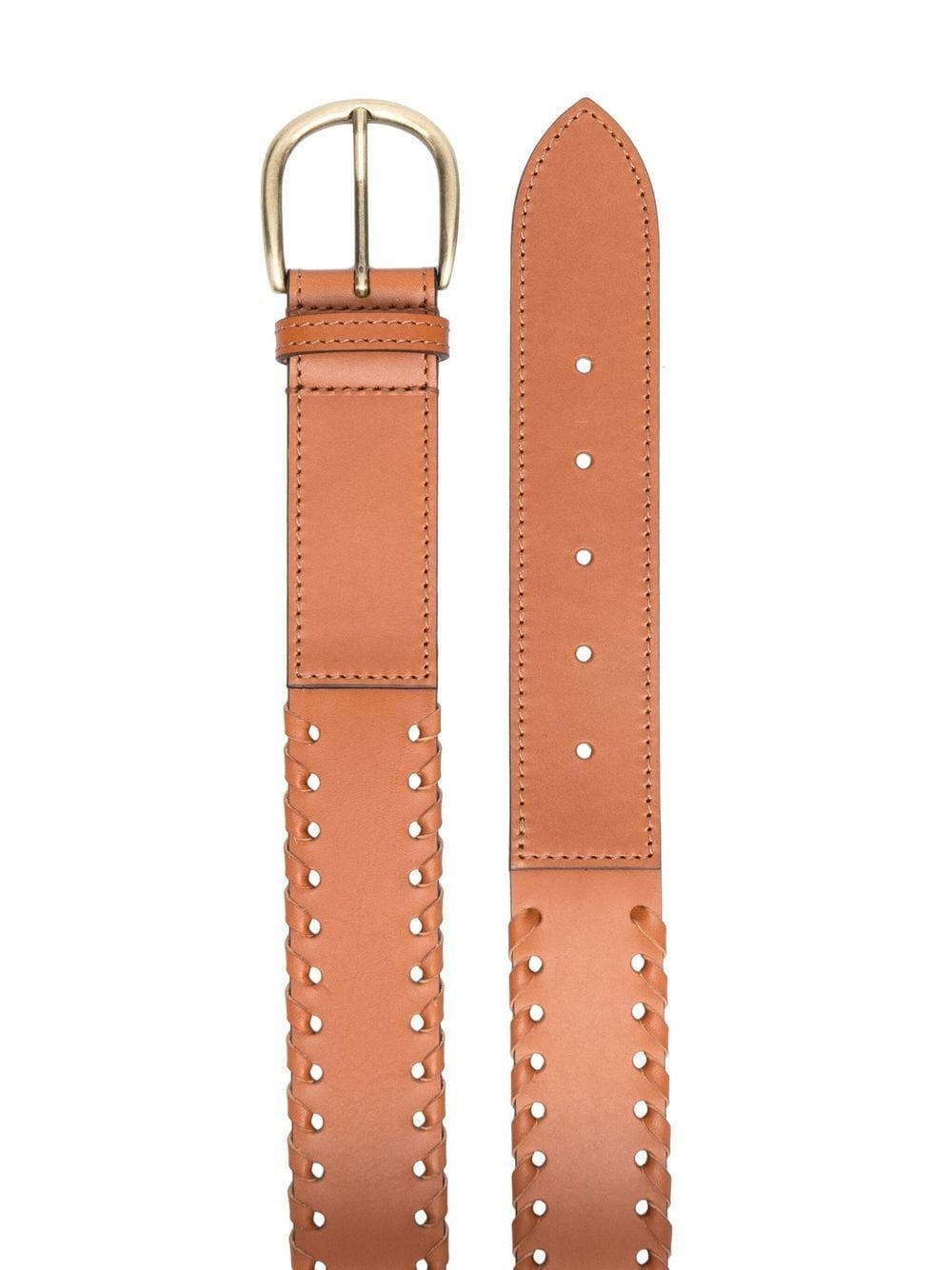 woven-edge buckle belt - 2