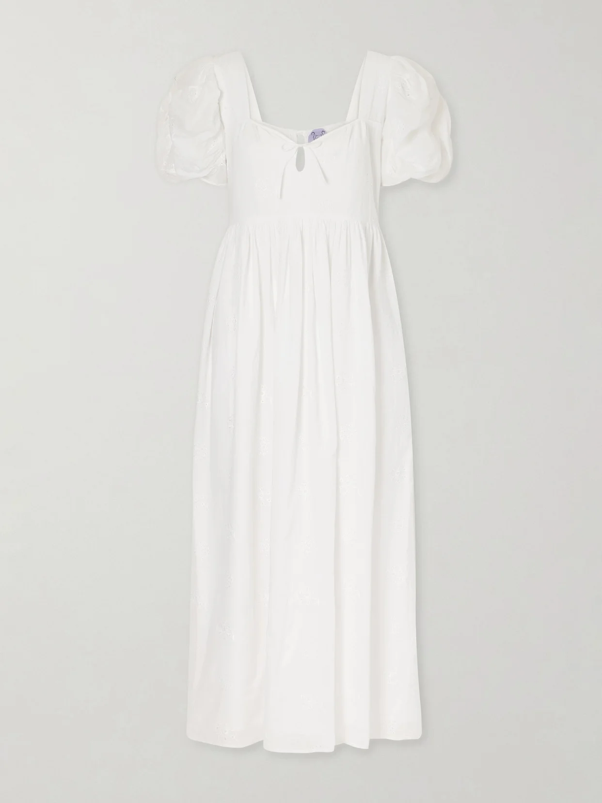Calliope Embroidered Cotton Midi Dress - 1