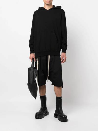 Rick Owens DRKSHDW drawstring-fastening detail hoodie outlook