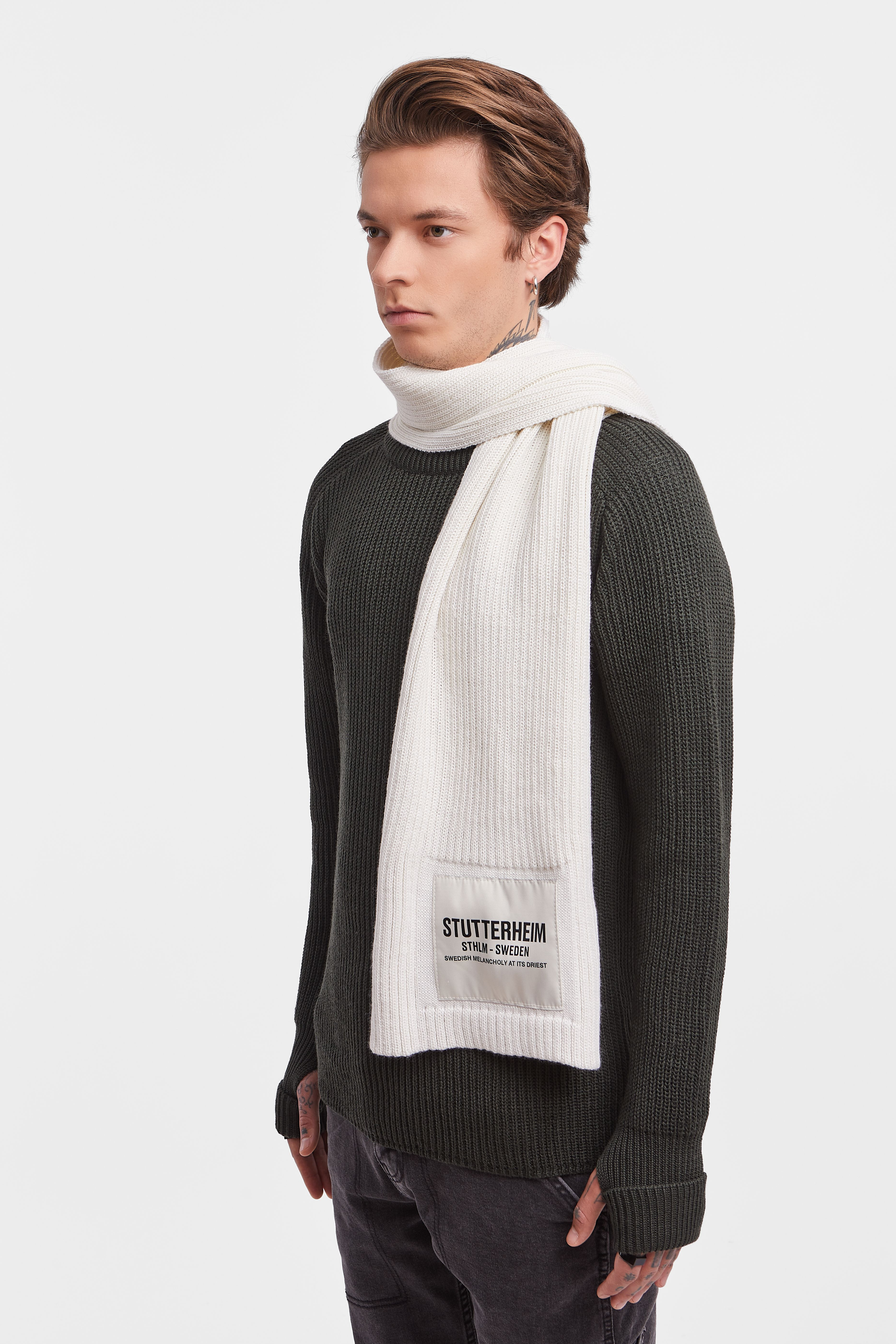Wrap Scarf Off White - 7