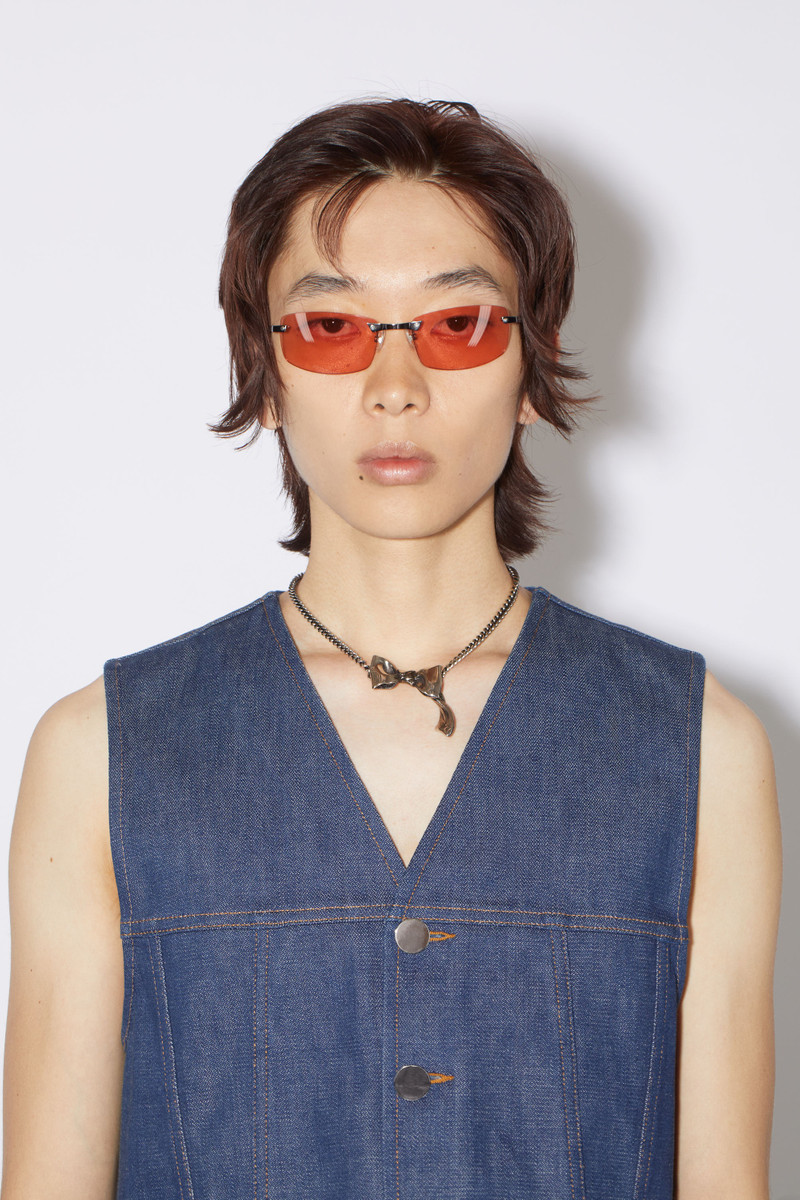 Bow necklace - Antique Silver 3