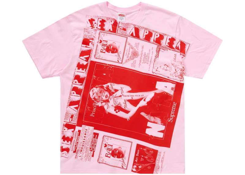 Supreme Collage Tee Light Pink 1