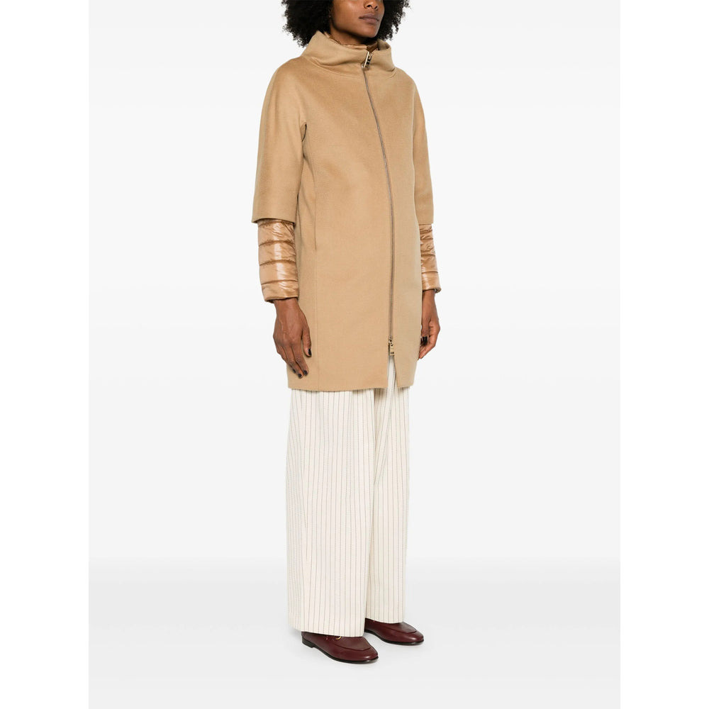 Herno Neutrals Coats - Single Breasted Coats Women - 3