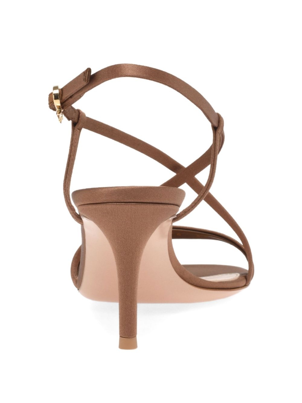 satin heeled sandals - 3