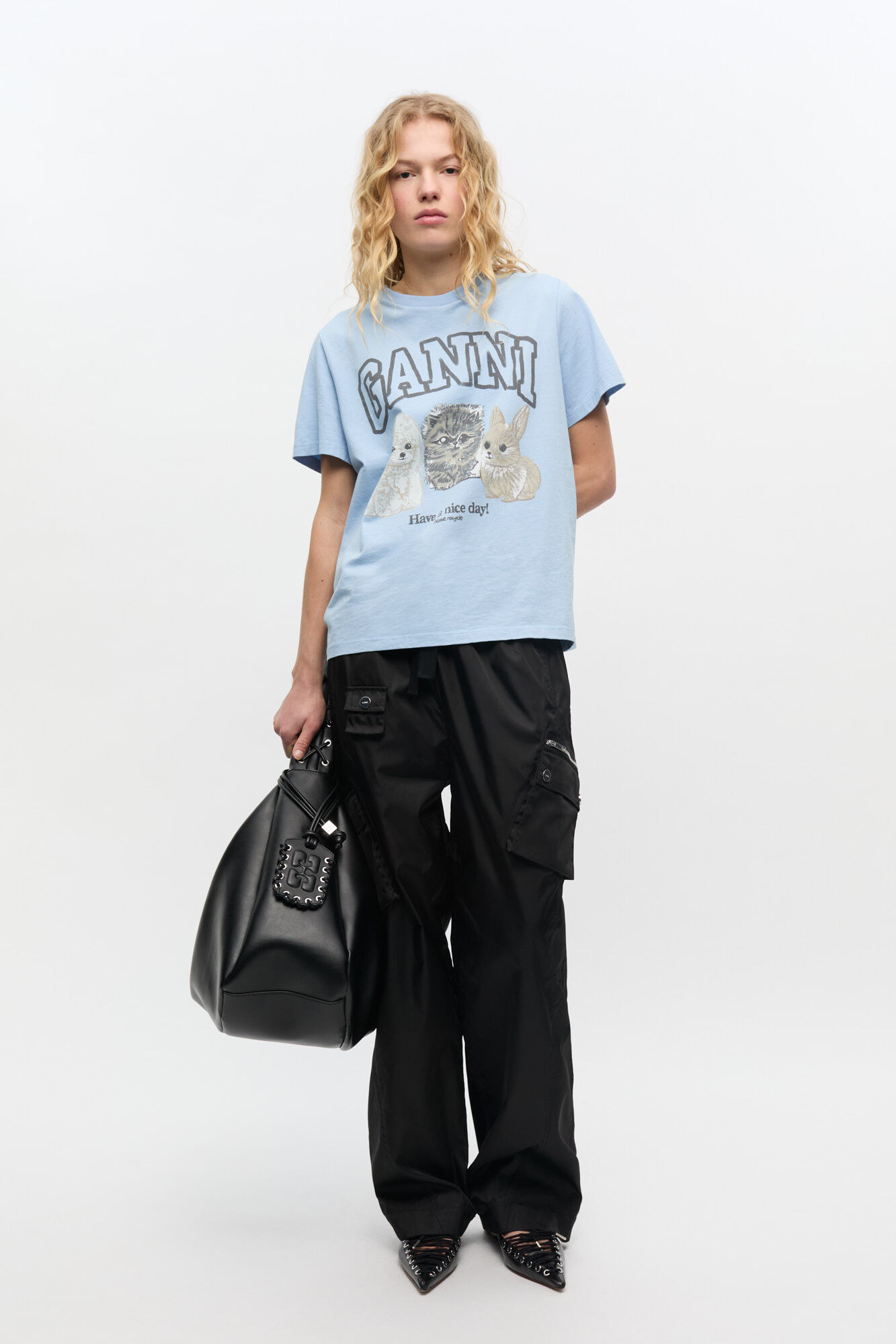 BLUE ANIMAL PRINT T-SHIRT - 3