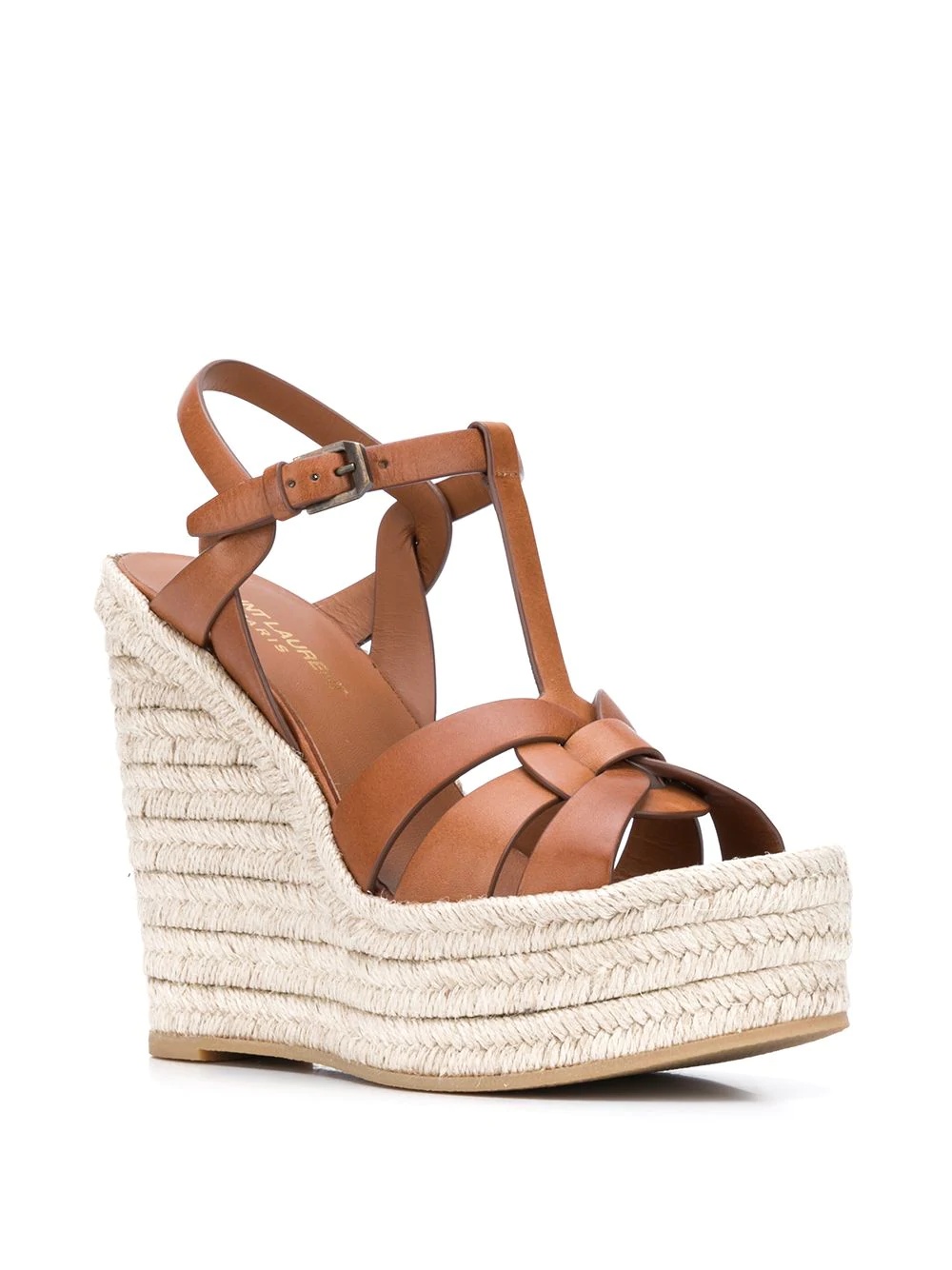 T-strap 85mm espadrille wedge sandals - 2