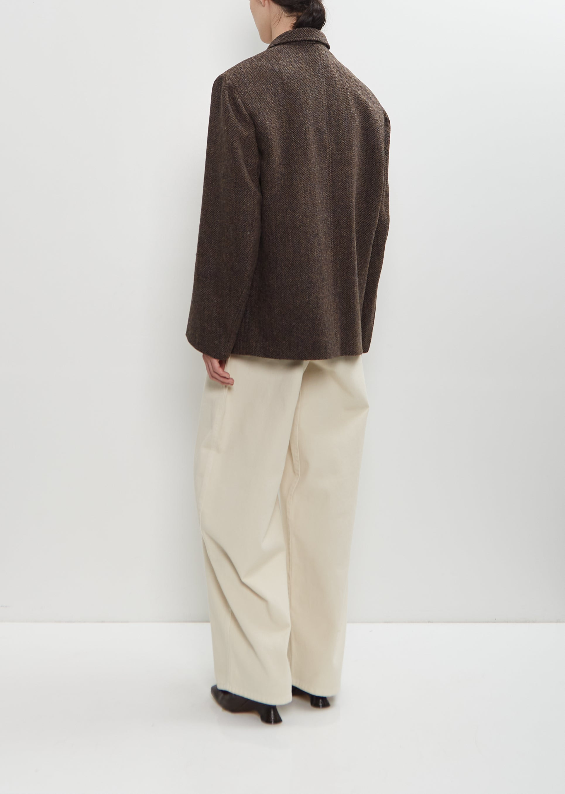 Harris Tweed Boxy Tailored Jacket - 3