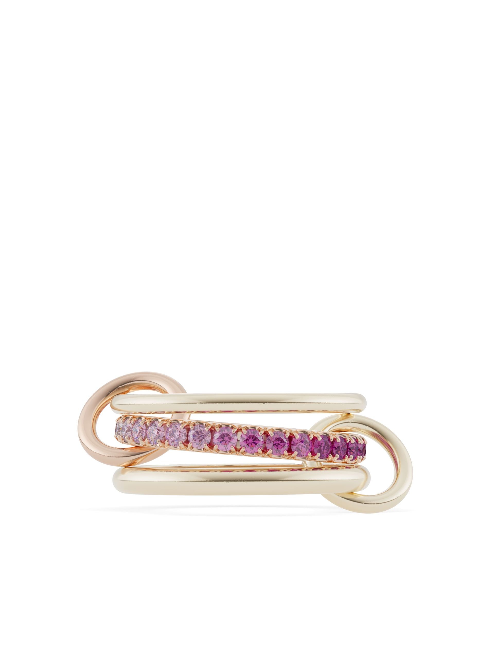 18kt yellow gold Petunia sapphire ring - 1
